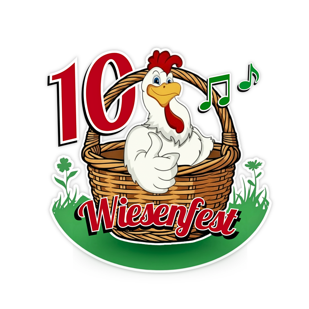 Logo zum Wiesenfest mit Ha(h)nauer und Korb